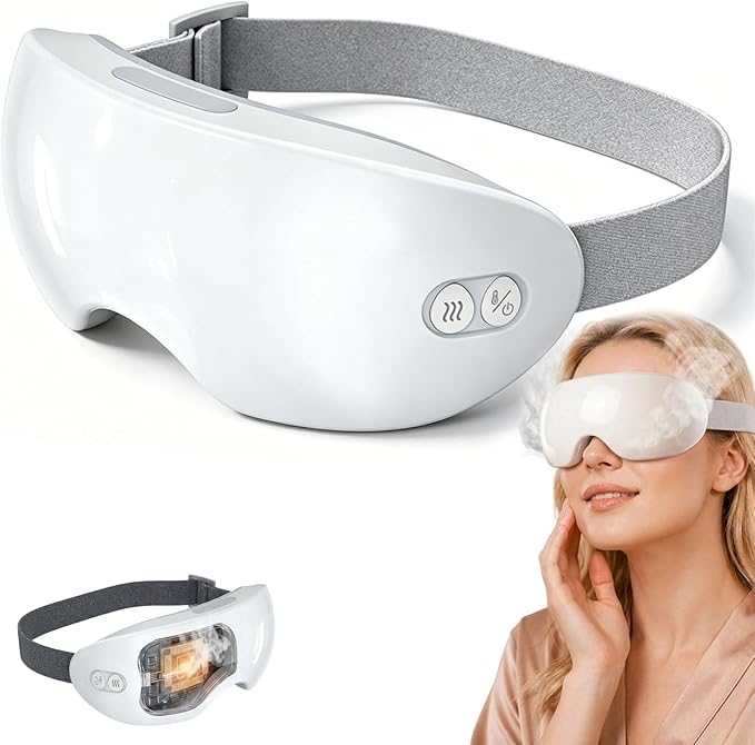 Beminda Steam Eye Therapy, Beminda Steam Therapy Pro, Steam Eye Mask for Dry Eyes, Adjustable Eye Steamer with Heat & Smart Nano Mist Moisturizing (Standard)