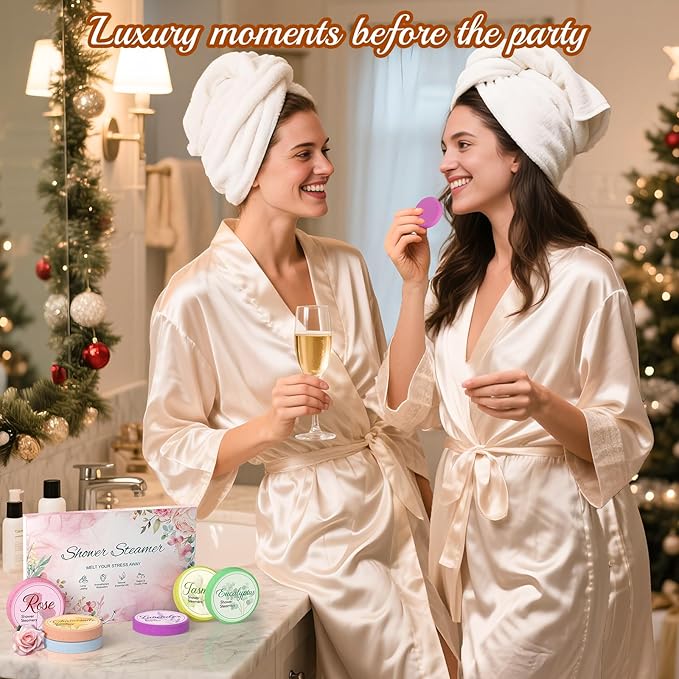 Mothers Day Gifts for Mom Wife Aunt: 6 Pack Shower Steamers Aromatherapy, Spa with Essential Oils Relaxation, Birthday Gift for Women Teens Girls Friend Girlfriend Grandma Sister Daughter
