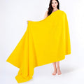 Cotton Paradise 100% Cotton 40x80 Oversized Bath Sheet, Extra Large Turkish Bath Towels for Bathroom, Yellow Bathsheet