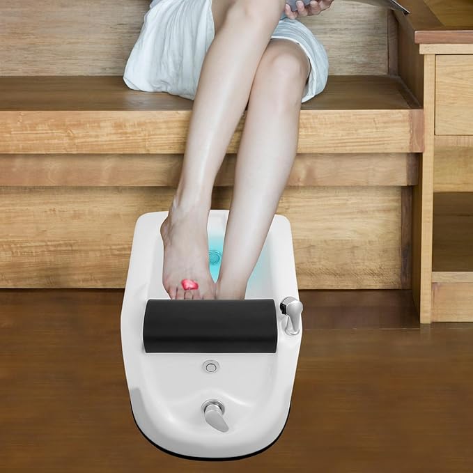 Home Foot Spa Bathtub, Deep Foot Spa Bath with Surf Massage Mode Portable Foot Spa Bathtub Time & Temper Control Freestanding Pedicure Foot Bath Soak Tub for Home Spa Treatme