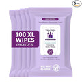 Fairy Tales Daily Cleanse XL Wipes for Kids – Extra Large Body Wipes, Gentle Disposable Washcloths, Unscented, Alcohol Free Cleansing Cloths – 5 pk (100ct total)
