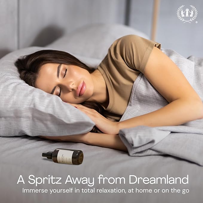 Muse Apothecary Pillow Ritual - Aromatic, Calming and Relaxing Pillow Mist, Linen and Fabric Spray - Infused with Aromatherapy Essential Oils - 8 oz, Bergamot + French Lavender + Sandalwood, 2 Pack