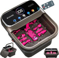 OOAMBB Collapsible Foot Spa with Heat, Bubble,Temp Control,Remote Control, Color Touch Screen Foot Bath Massager with 6 Massage Rollers,Foot Soaking Tub,Pedicure Foot spa for Stress Relief (Deep Grey)