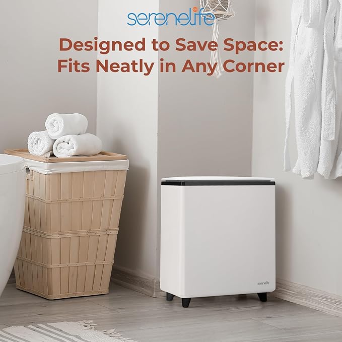 SereneLife WIFI Luxury Rectangle Towel Warmer - Spa & Bathroom Blanket Heater with Custom Fragrance, Auto Shut-Off, Fits 2 large Towels, Blankets, Bathrobes, PJ's - Perfect Gift for Him & Her (Black)