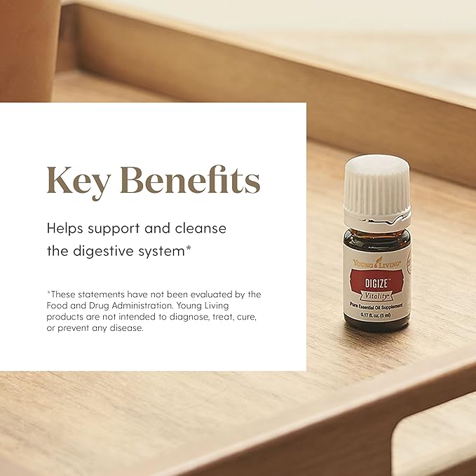 Young Living DiGize Essential Oil Blend | 5 ml | Soothing Aromatherapy Experience | Ideal for Diffusion & Massage | Premium Quality | Complex, Calming Aroma for Relaxation