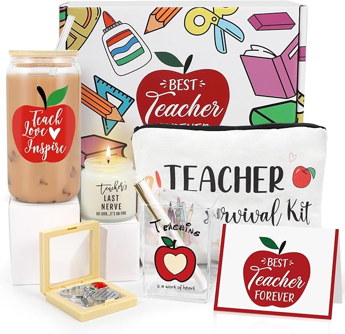 Teacher Appreciation Gifts, Teacher Appreciation Gift from Students, New Graduation Gift, Thank You Gifts Set, Back to School Teacher's Day Bulk Boxes for Teachers