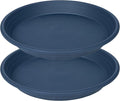 2 Pack of 22 inch Plant Saucer, Large Plant Tray, Heavy Sturdy Plant Drainage Tray for Indoors, Bird Bath Bowls, Sturdy Plastic Pot Tray for Planter 20 21"(Blue)