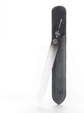GERMANIKURE Glass Nail File in Suede Sleeve - Exist On Your Own Terms - Professional Crystal Nail File for Natural Nails - Ideal Manicure & Pedicure Tool for Smooth, Easy Shaping - Nail Care Gift