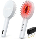 3-in-1 Electric Scalp Massager Brush, Vibrating Scalp Massager Comb with Hair Oil Applicator for Scalp/Face/Body Relaxation, Portable Massager Tool for Home & Travel, Gift for Men & Women(White)
