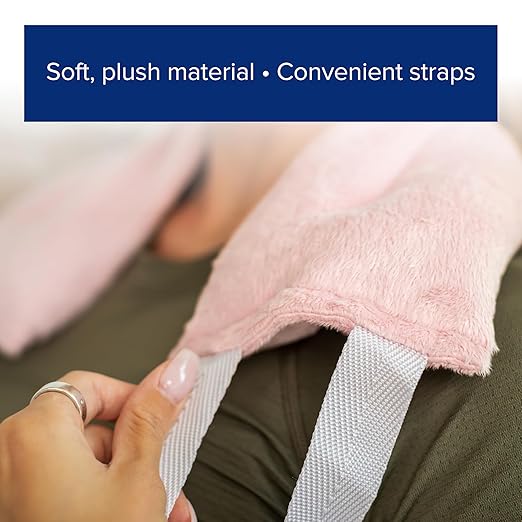 Bed Buddy Hot and Cold Neck Wrap, Pink - Microwavable Heating Pad & Cold Pack for Neck, Sore Muscles - Moist Heat Therapy Wrap