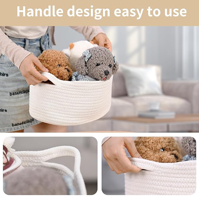 Happyiren Cute Burgundy Woven Gift Basket – Empty Burr Baskets for Mothers Day Graduation Birthday Raffle, Decorative Storage Organizer Box for Toys Seasonal Decor (13" D x 8" W x 6" H)