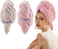 2 PCS Extra Large Hair Towel Wrap for Women Long Hair, 40 * 20" Microfiber Towels for Anti-frizz & Absorbent Quick Dry