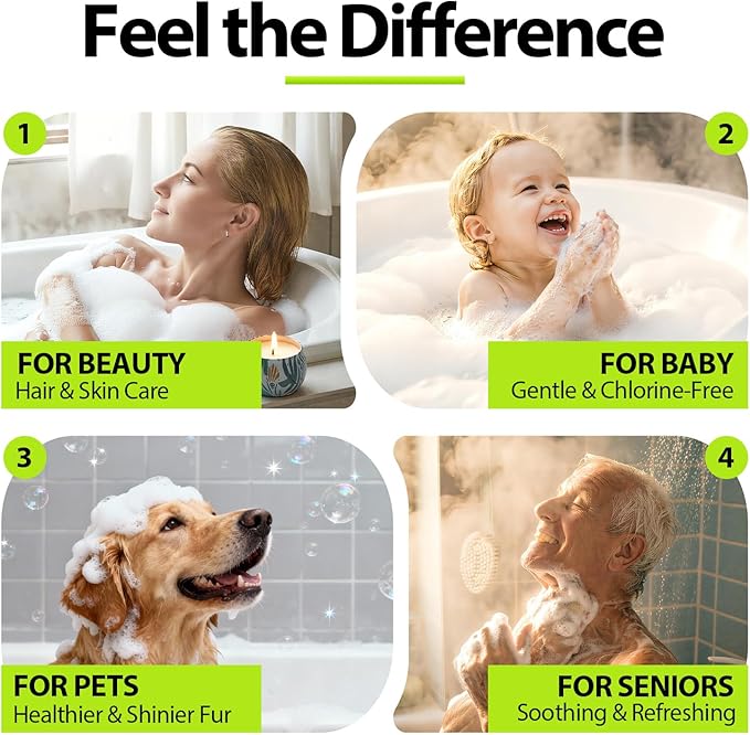 Shower Filter - Replacement Cartridges Compatible with Delta Clarifi, Reduces Dry Skin and Hair Damage (2 Pack)