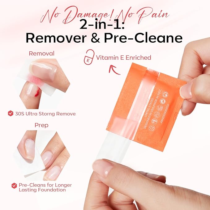 Modelones Nail Strengthener Kits Grey Pink Nail Polish Remover Pads Cuticle Oil Pen for Nail Hardener for Damaged Nails Growth DIY Nail Manicure Kits 23 Pcs Nail Care Kits for Women 15 ml