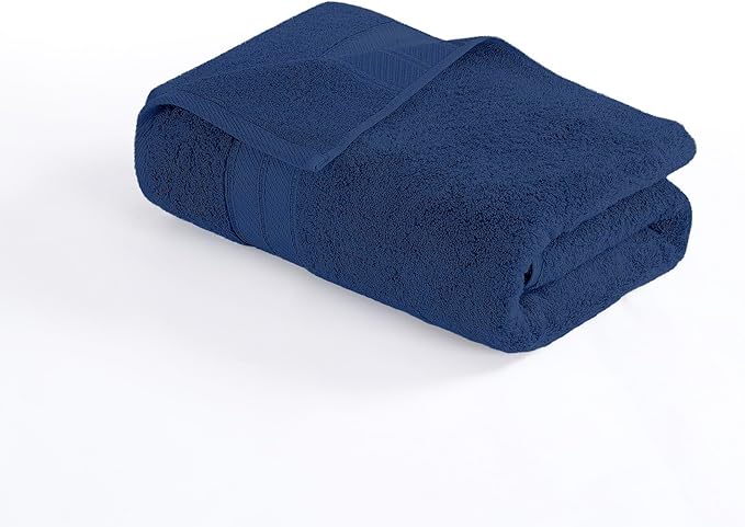 Modern Threads 4-Pack SpunLoft Bath Sheet Navy 35x66