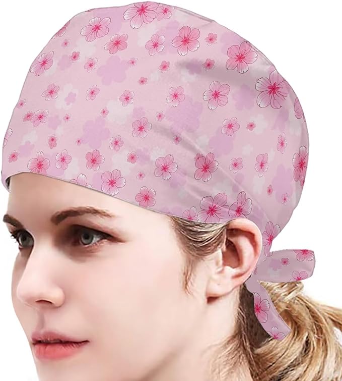 JoyLamoria Novelty Printed Cap with Sweatband Women Men Adjustable Tie Back Hats for Paiting
