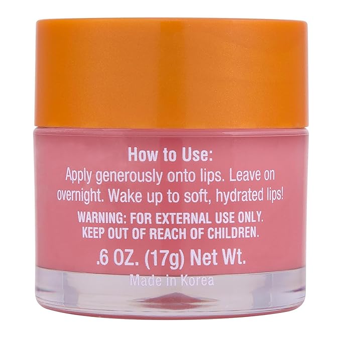Tree Hut Strawberry Overnight Lip Mask, Mothers Day Gifts, Hydrating Lip Treatment, Leave On Overnight for Soft, Smooth Lips, 0.6 oz