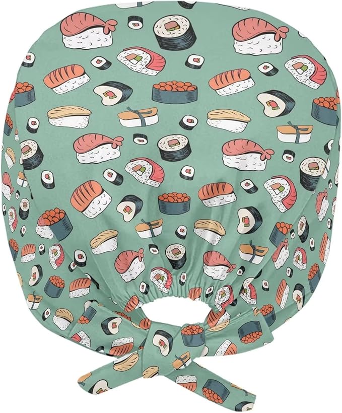 JoyLamoria Novelty Printed Cap with Sweatband Women Men Adjustable Tie Back Hats for Paiting