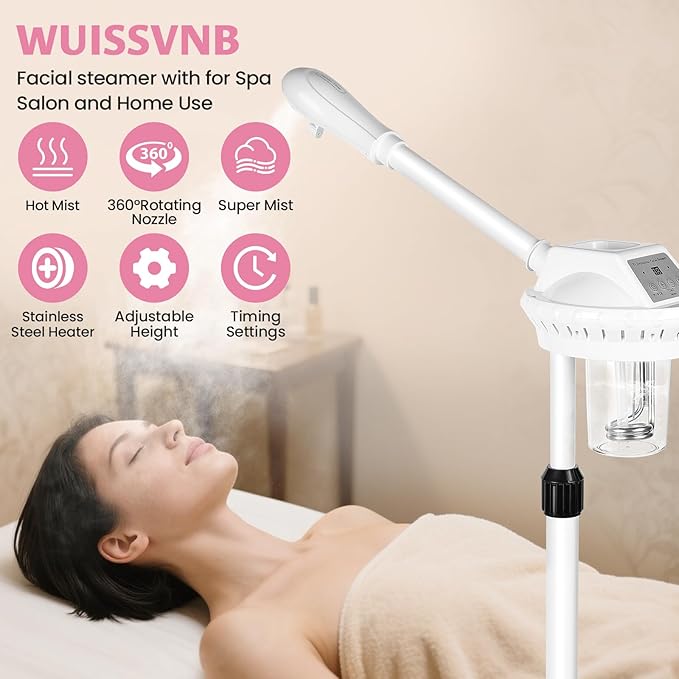 Retain time face Steamer Clean Skin Firming Pores and Moisturizing Suitable for a Beauty, Spa, at Home