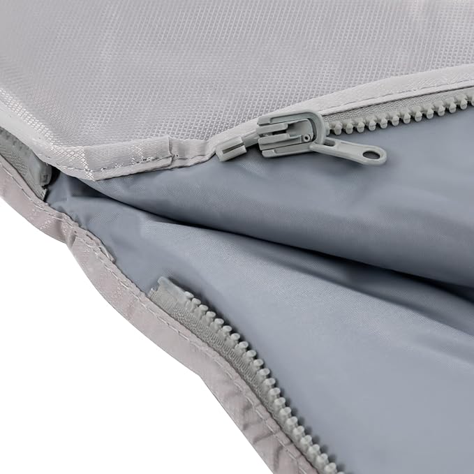 Sauna Blanket, 110V 650W Far Infrared Sauna Blanket Sauna Bag Body Shaper Blankets 35-80℃/ 95-176℉ Portable Saunas Bag Body Shaper Blankets for Beauty Salons, Spas (Silver+Zipper Style)