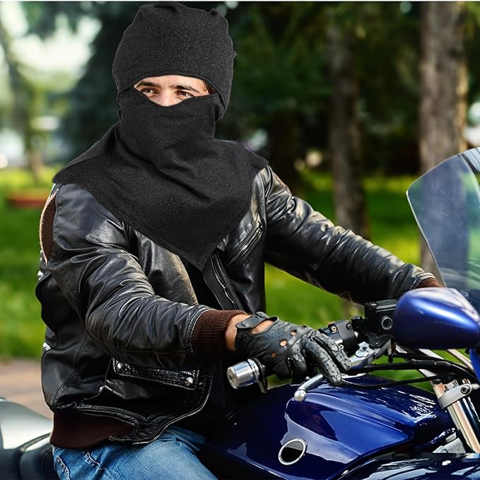 SATINIOR 3 Piece Balaclava Face Cover Sun Protection Neck Cover Summer Balaclava Motorcycle Face Mask for Men Women