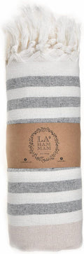 Beach Towel | Cotton Beach Towels, Easy to Carry, Sand Free, Highly Absorbent, Quick Dry, Turkish Towels for Travel Camping Bath Sauna Beach Gym Fitness Pool Yoga SPA by Lahammam, Ephesus, Beige