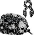 Scrub Cap, Nurse Hat, Surgical Cap with Hair Scrunchy
