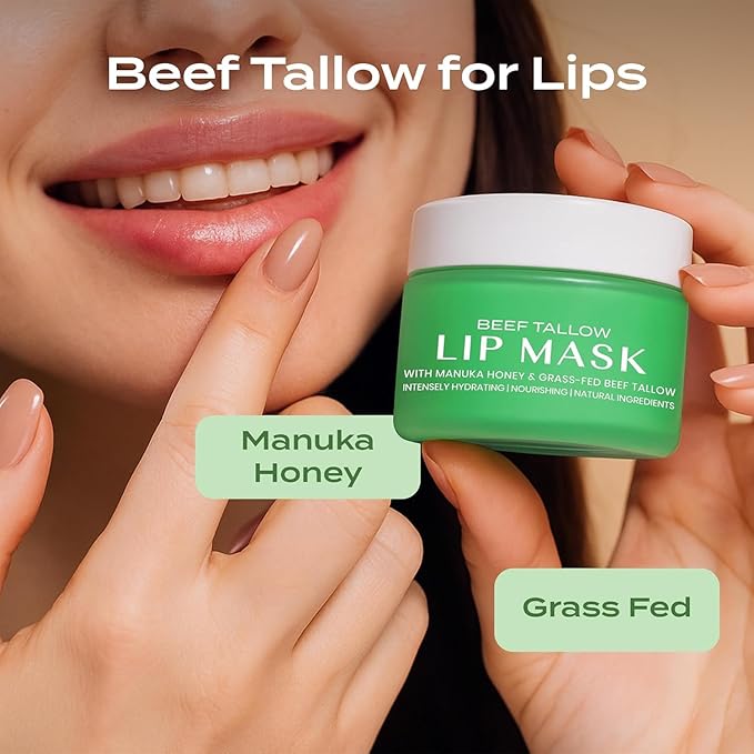 Body Restore Collagen Lip Mask – Mothers Day Gifts for Mom, Hydrating Lip Treatment, Birthday Gifts for Women, Self Care Spa Gifts – Bergamot