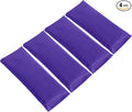 Sunshine Yoga 4-Pack Scented Sateen Eye Pillows, Low-Luster, 9’’ x 4’’ Flaxseed Weighted Eye Mask for Sleeping, Hot or Cold Eye Therapy for Relaxation, Migraine, and Headache, Purple