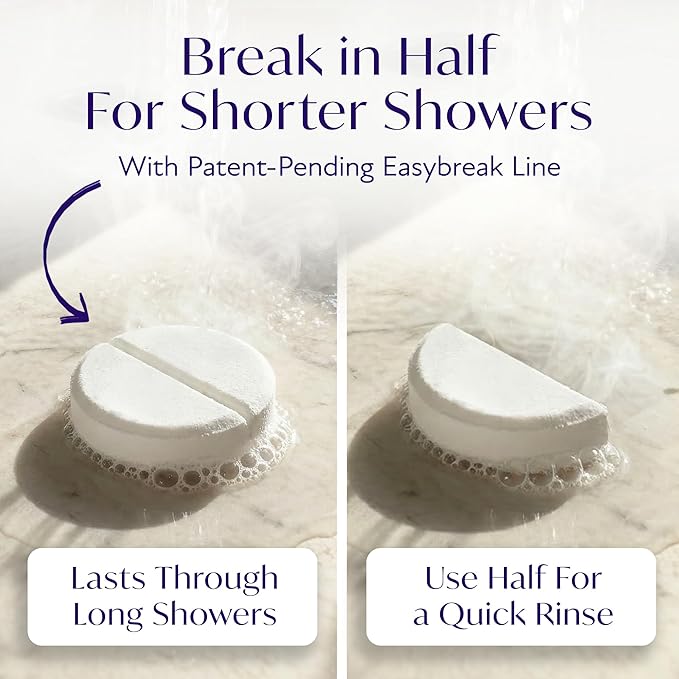 Solia Shower Steamers Eucalyptus and Menthol 7-Pack - Patent-Pending - Real Essential Oil Eucalyptus Shower Bombs Gift Set, Menthol Tablets, Spa Steamers Aromatherapy Selfcare Bath Gifts for Women