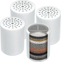 Casaheal 4 Pack 15 Stage Shower Filter Replacement Cartridge for Hard Water, Universally Compatible with Any Similar Design, Shower Water Softener with High Output