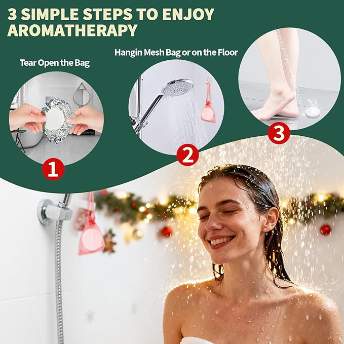 Easter Shower Steamers Aromatherapy Gifts for Women Men, 6-Pack Natural Essential Oils, Spa Steamer Self Care & Stress Relief Bath Bombs Neighbors Colleagues, Easter Basket Stuffers for Friend/Family