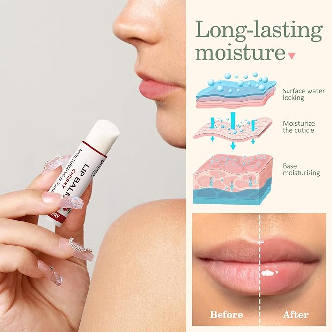 Dmsky Lip Balm Bulk - Fruit Variety Pack, Hydrating for Men, Women, Kids - 0.15 Oz, 360 Count
