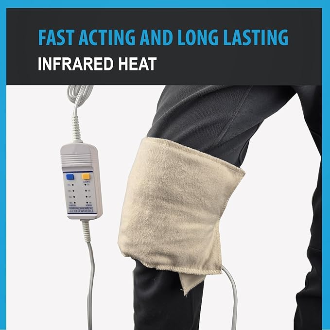 Professional Grade Heating Pad with Automatic Moist Heat by Thermotech, High-Heat Heating pad for Deep Penetrating Heat - 3rd Gen Version (XL King Digital - 26" by 14")