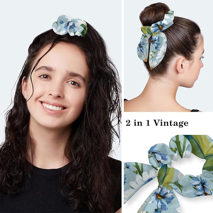 Scrub Cap with Hair Scrunchy, Ponytail Holder Surgical Cap