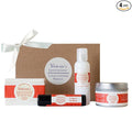 Victoria's Lavender Natural Body Products Gift Set - Handmade Soap, Hand & Body Lotion, Lip Balm, Body Candle Skin Care Set & Kit, Made in USA Lavender Bath & Body Products for Women, Lavender Currant