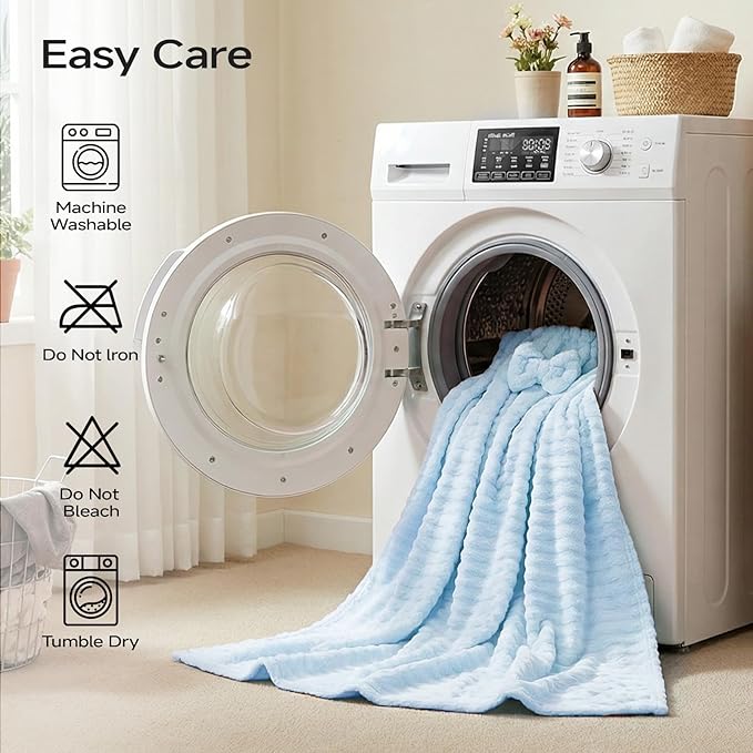 REDKISS Blue Plus Size Towel Wrap for Women, XL Adjustable Shower Wrap with Hair Towel, Super Absorbent Bath Towels Wrap for Body, Microfiber Plush Towel Wrap, Warmth Velcro Plus Size Wraps Towels