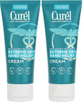 Curel Extreme Dry Hand Dryness Relief, Travel Size Hand Cream, Easily Absorbed for Long-Lasting Relief after Washing Hands, with Eucalyptus Extract, 3 Ounces (Pack of 2)