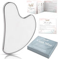 Stainless Steel Gua Sha Facial Tools | Premium Face & Body Massage Scraper for Skin Tightening & Sculpting | Gua Sha Beauty Tool for Jawline, Neck & Eyes with Travel Pouch – Perfect Skincare Gift