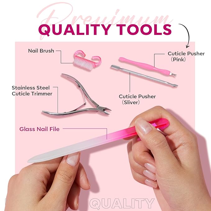 Modelones Cuticle Remover Kit Cuticle Remover Liquid & Cuticle Oil Cuticle Care Kit w/Cuticle Trimmer Cuticle Pusher & Cuticle Nipper for DIY Nail Manicure Removedor de Cuticula for Nail Care