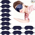 12PACK Silky Sleep Masks Satin Eye Mask Silk Eyes Cover for Sleeping Blackout Eyeshades Soft Blindfold Travel Nap Gifts