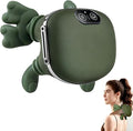 Neck Massager with Finger Kneading, Deep Tissue Neck & Shoulder Massager, 4D Palm-Kneading Massage with Heat, Wearable Strap, Gentle Warmth for Stress & Tension Relief