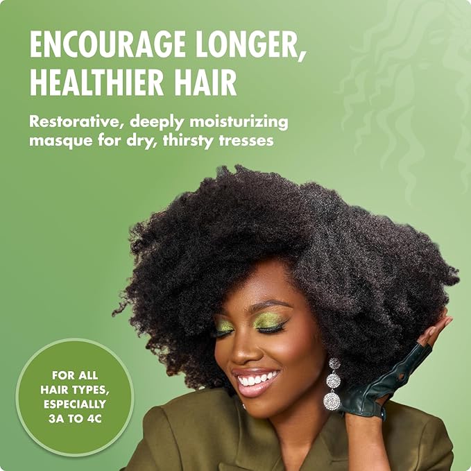 Mielle Organics Rosemary Mint Strengthening Hair Mask, Deep Conditioning Treatment Enriched with Biotin, Honey & Coconut Oil - Helps Encourage Longer, Healthier Strands, 12 Ounce