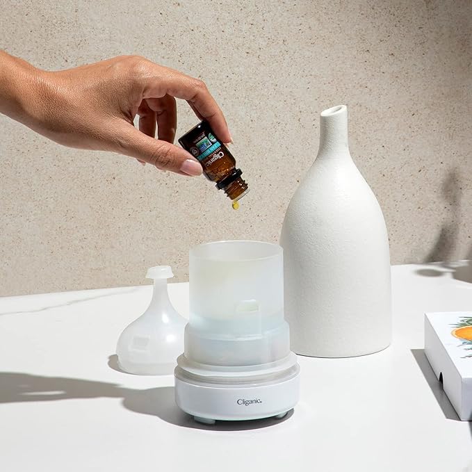Cliganic Reinforce Essential Oil Blend - Natural Aromatherapy Oil for Diffuser Steam Distilled | Non-GMO Verified