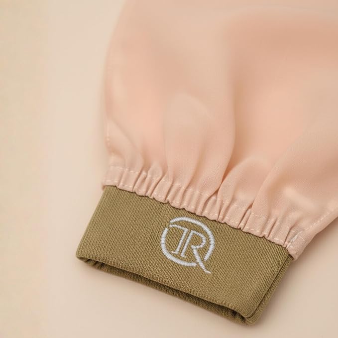 The Ramify Silk Exfoliating Gloves For Smooth Skin Natural Body Scrubber High Quality Turkish Bath Gloves Regeneration Of Dead Skin Cells Handcrafted Turkish Kese Beige