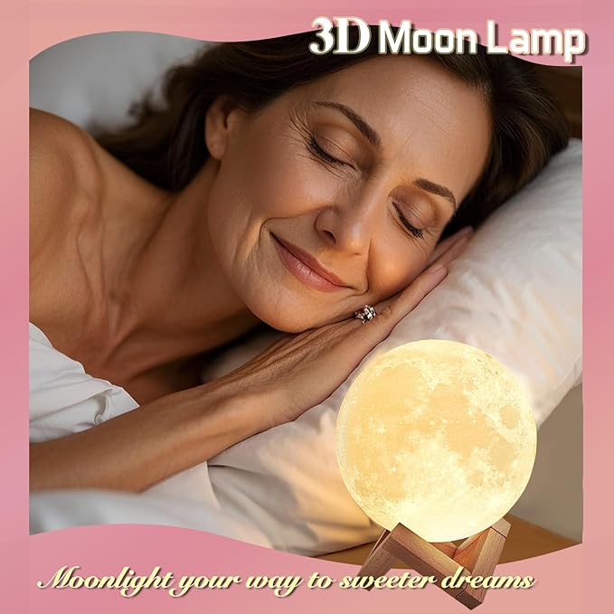 AHAGIFTREE Birthday Gifts,self Care,11PC Care Package with Moon Lamp,Get Well Soon Gift Baskets for Women After Surgery,Condolences Gift Basket for Loss,Sympathy Baskets for Friend,mom (Pink)