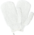 Evridwear Shower Exfoliating Mitts, Deep Cleanse Bathing Scrub Gloves Self Tan Scrubber Mitten Dead Skin Remover for Men and Women,1 Pair Light