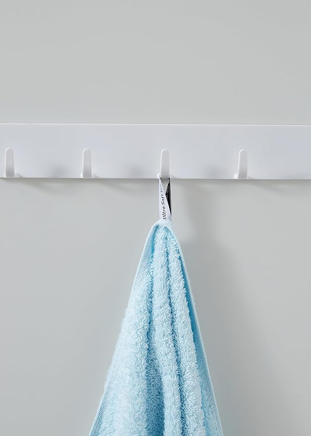 Aibaser Towels - Premium 100% Cotton Bath Towels Set (27 x 54 inches), Lightweight and High Absorbency Quick Drying (Sky Blue)