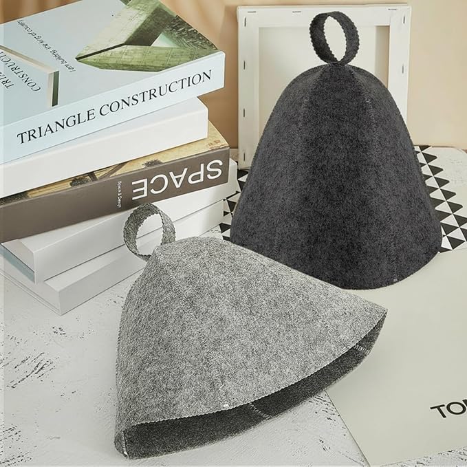 JaGely Sauna Hat for Men Women Sauna Hat Vaporarium Cap Russian Banya Cap for Bath House Accessories