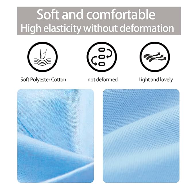 HAUHC Extra Wide Headbands for Women, 7'' Large Cotton Like Turban Knotted Bandana Head Bands for Women Non Slip, Boho Headbands for Women's Hair (C2-6Pcs, Extra Large 7" Wide)